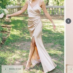 Revelry: Rory satin dress